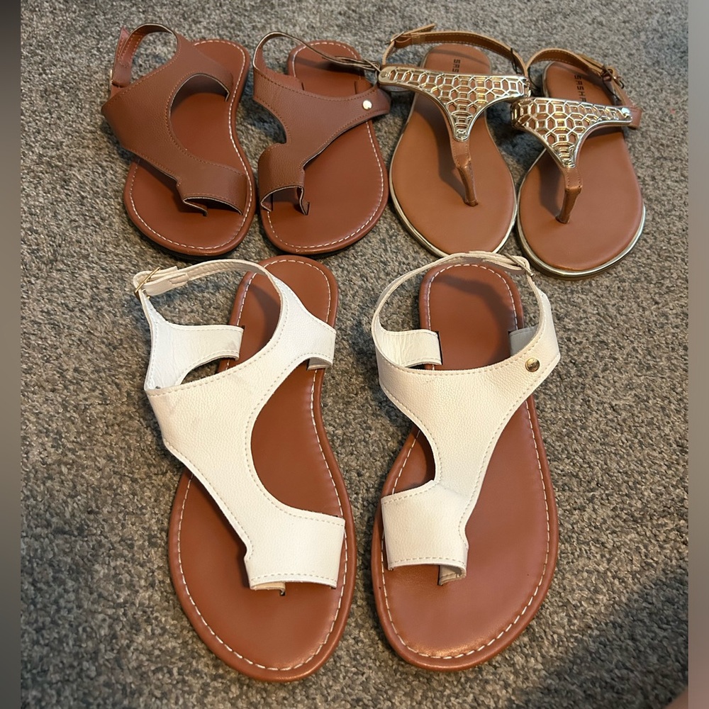 🍄‍🟫🍄‍🟫Bundle of 3 Women’s Sandals🍄‍🟫🍄‍🟫